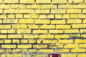 texture d'un mur de briques avec des fissures et des rayures qui peuvent être utilisées comme arrière-plan photo