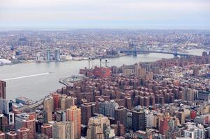 brooklyn skyline vue aérienne de new york city manhattan photo