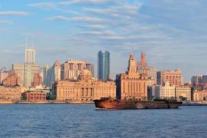 shanghai matin avec bateau photo