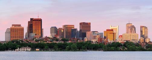panorama de paysage urbain de boston photo