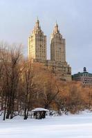 new york city manhattan central park en hiver photo