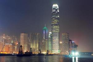 vue de nuit de Hong Kong photo