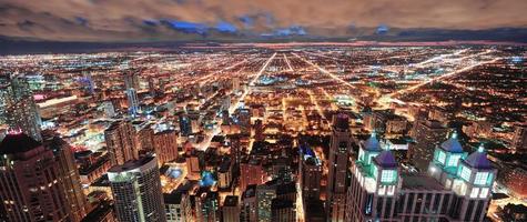 panorama de l'horizon urbain de chicago photo