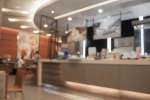 café-restaurant arrière-plan flou avec bokeh photo