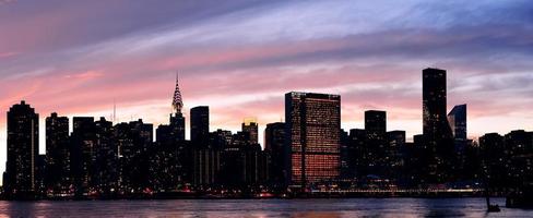 new york city manhattan midtown silhouette photo