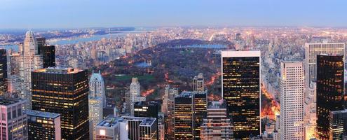 panorama du parc central de new york city photo