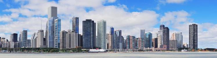 panorama urbain de la ville de chicago photo