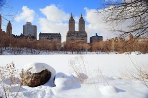 new york city manhattan central park en hiver photo