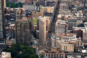 new york city flatiron building vue aérienne photo