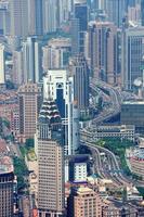 vue aérienne de shanghai photo