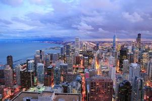 chicago skyline panorama vue aérienne photo