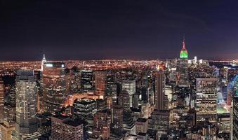 new york city, manhattan, horizon, soir photo