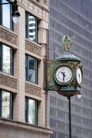 vue sur la rue du centre-ville de chicago photo