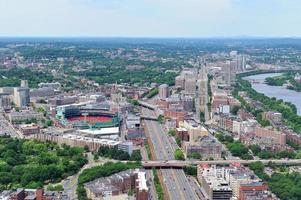 vue aérienne de la ville de boston photo