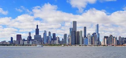 panorama urbain de la ville de chicago photo