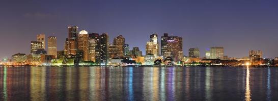 vue sur le front de mer du centre-ville de boston photo