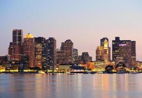 vue sur les gratte-ciel de boston photo