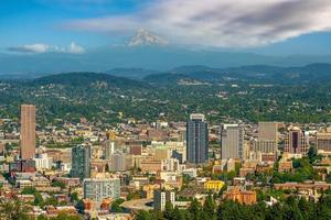 portland city skyline du centre-ville paysage urbain de l'oregon, aux états-unis photo