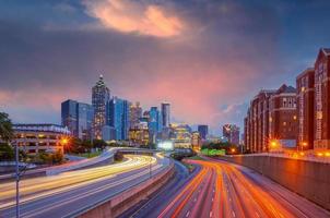 Centre-ville d'Atlanta Center Area Skyline Paysage urbain des États-Unis photo