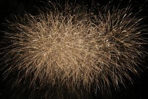 Une vue d'un feu d'artifice sur blackpool Pleasure Beech photo