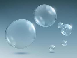 bulles de savon ou d'eau transparentes photo