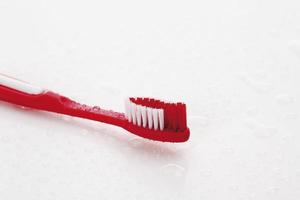 gros plan d'une brosse à dents photo