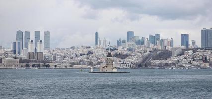 détroit du bosphore et côté européen d'istanbul, turquie photo