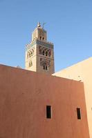 mosquée kutubiyya à marrakech, maroc photo