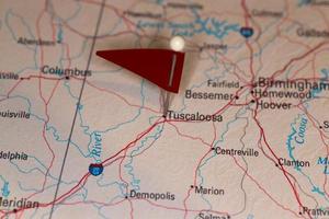 tuscaloosa, al, usa - villes sur la série de cartes photo