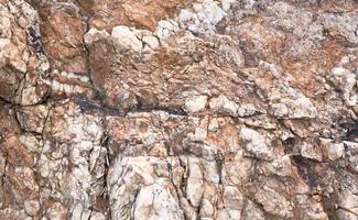 la surface de pierre de la falaise a heurté l'eau érodée photo