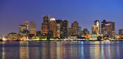 vue nocturne de boston photo