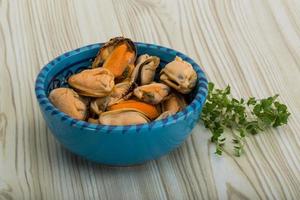 moules en plat photo