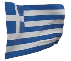 drapeau grèce isolé photo