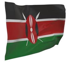 drapeau kenya isolé photo