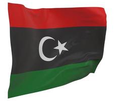 drapeau libye isolé photo