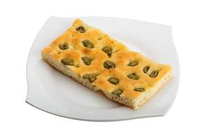 plat à pain aux olives photo