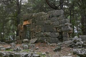 ruines de phaselis en turquie photo