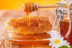 miel frais avec louche photo