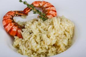 risotto aux crevettes photo