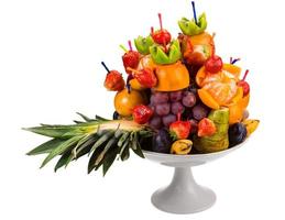 fruits frais sur blanc photo