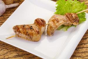 brochette d'ailes de poulet photo