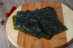 feuilles d'algues nori