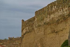 eptapyrgio le mur fortifié de la ville haute de thessalonique grèce photo