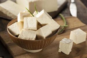tofu de soja cru biologique photo