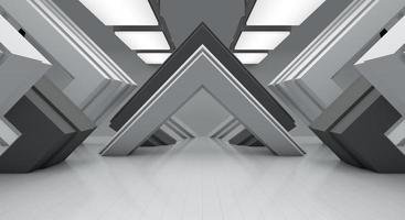 fond abstrait blanc et espace, rendu 3d photo