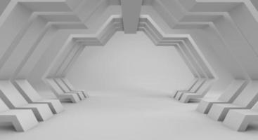 fond abstrait blanc et espace, rendu 3d photo