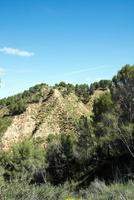 photo verticale d'une colline au parc los cerros, un magnifique parc public autour d'alcala de henares. Madrid.