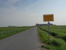 hallig hooge dans la mer du nord allemande photo