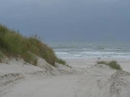 à la plage de l'île de juist photo