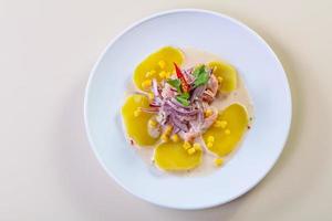 ceviche au saumon photo